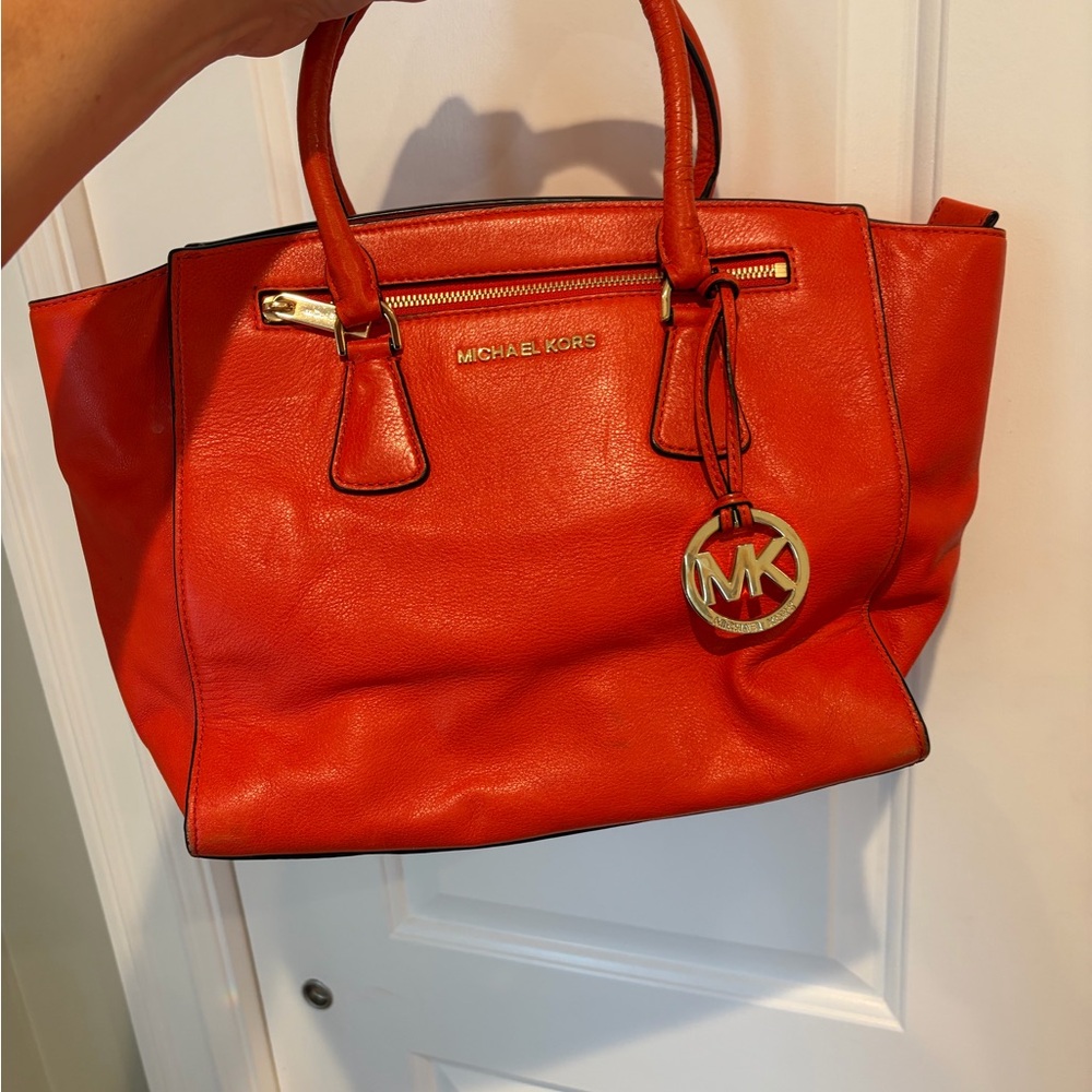 Michael Kors Vibrant Red Tote Bag